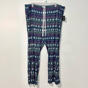 🟠5/$25 NEW George Christmas Holiday Drawstring Pyjama Pants (size 4X)
